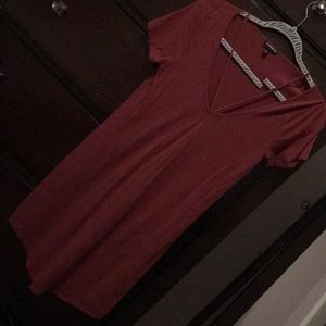 Express Maroon Dress